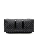 AAA Replica Louis Vuitton LV KEEPALL BANDOULIERE 45 DAMIER GRAPHITE CANVAS BLACK SHW
