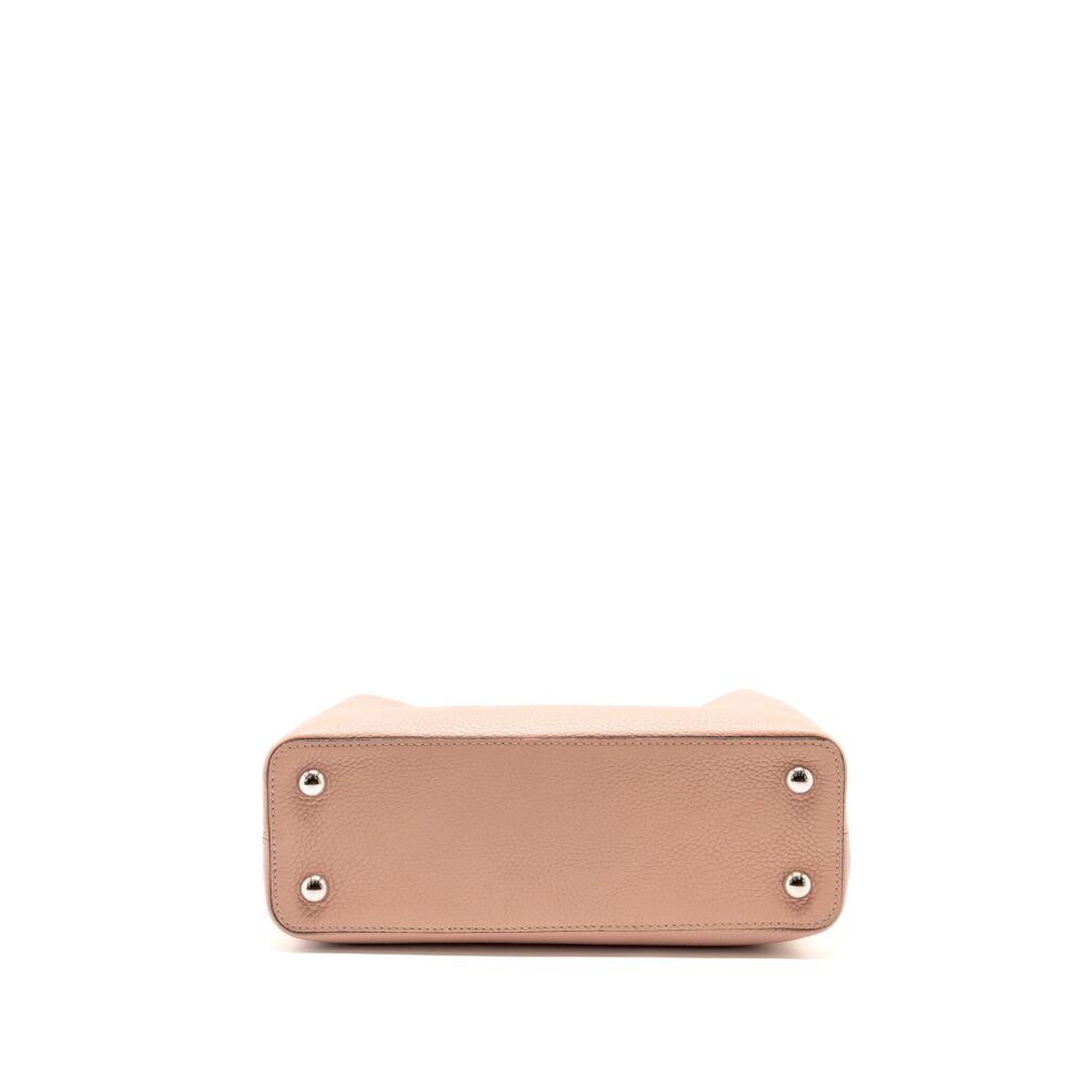 AAA Replica Louis Vuitton LV CAPUCINES MM TAURILLON PINK SHW