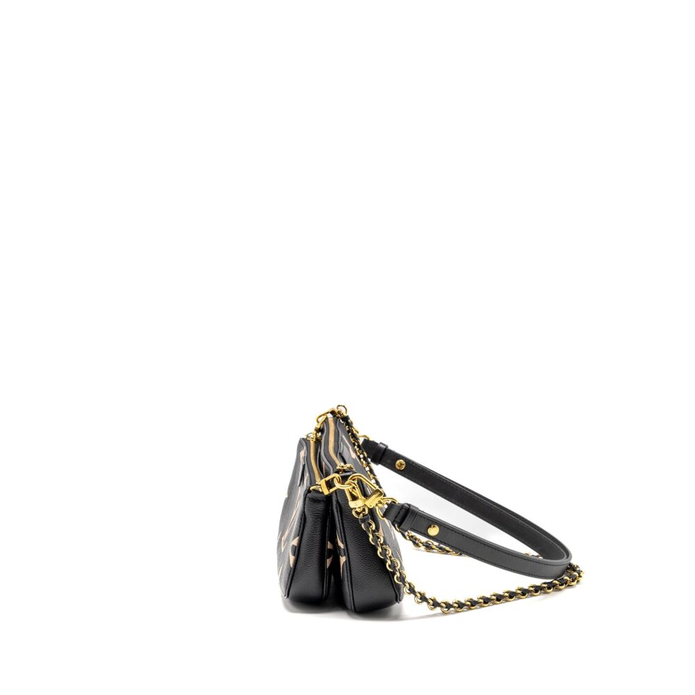 AAA Replica Louis Vuitton LV MULTI POCHETTE ACCESSORIES BICOLOUR MONOGRAM EMPREINTE GHW