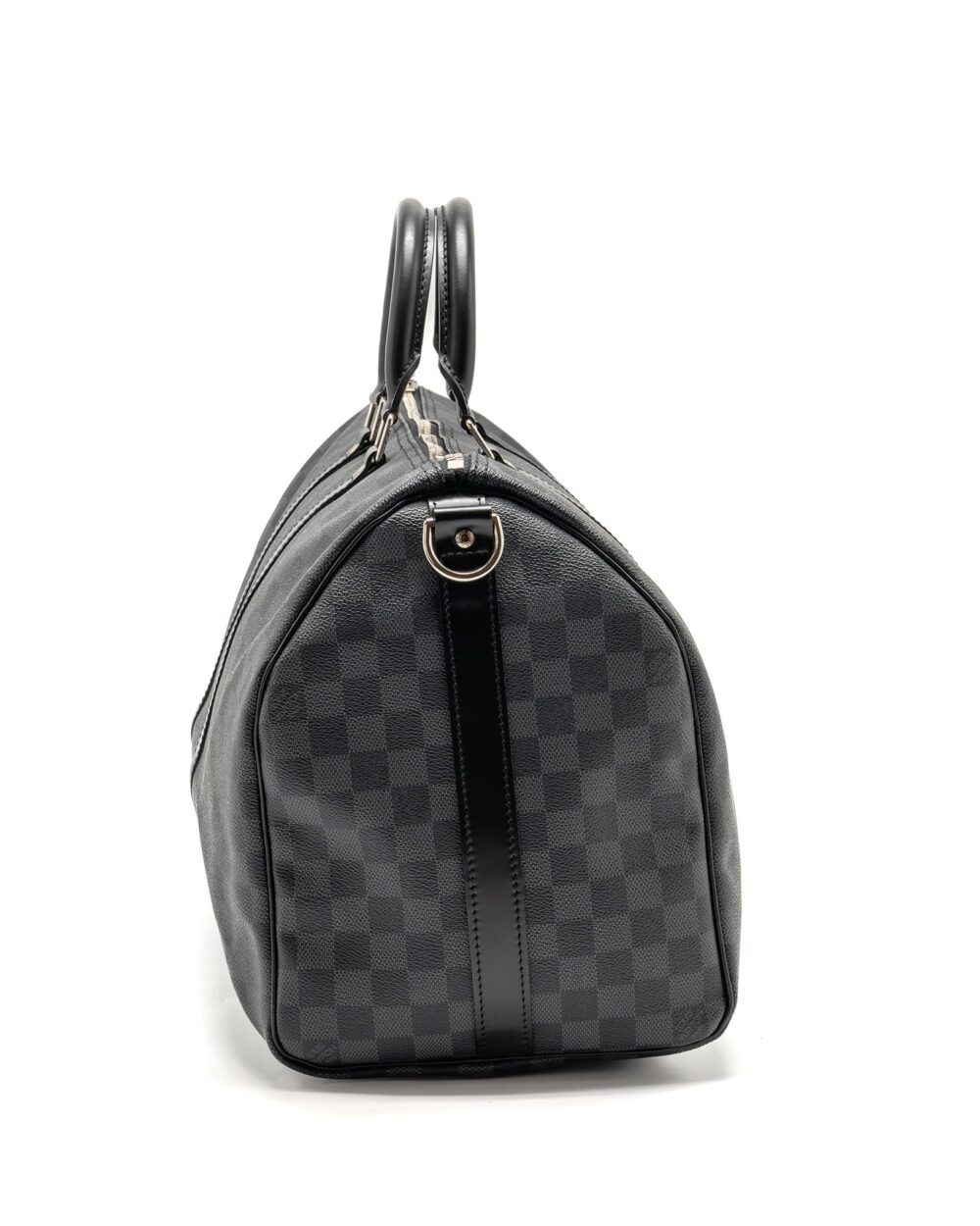 AAA Replica Louis Vuitton LV KEEPALL BANDOULIERE 45 DAMIER GRAPHITE CANVAS BLACK SHW