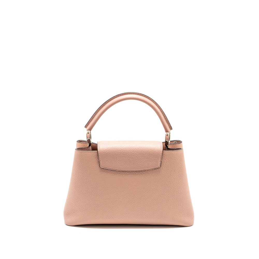 AAA Replica Louis Vuitton LV CAPUCINES MM TAURILLON PINK SHW