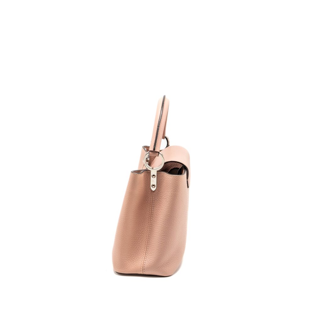 AAA Replica Louis Vuitton LV CAPUCINES MM TAURILLON PINK SHW