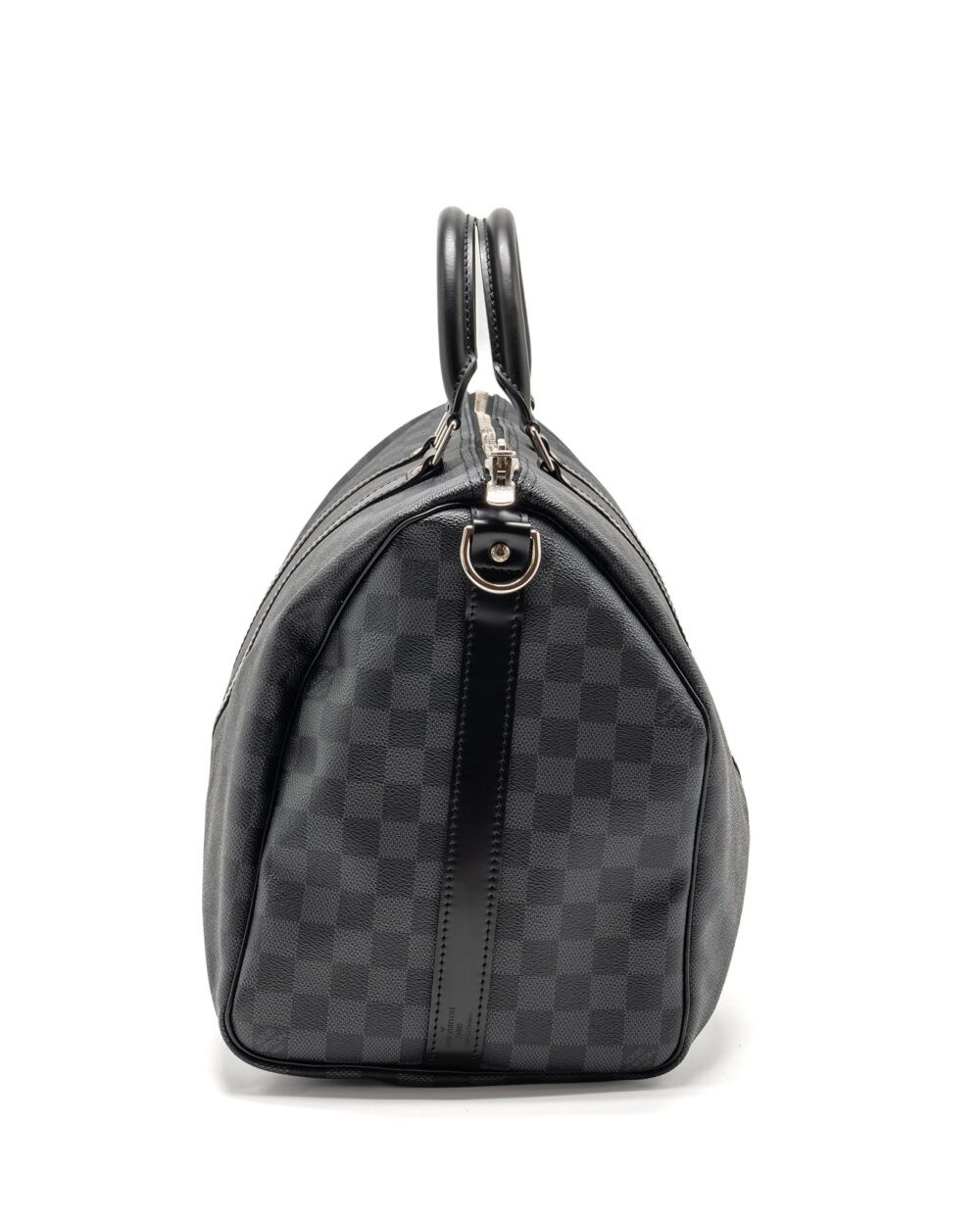 AAA Replica Louis Vuitton LV KEEPALL BANDOULIERE 45 DAMIER GRAPHITE CANVAS BLACK SHW