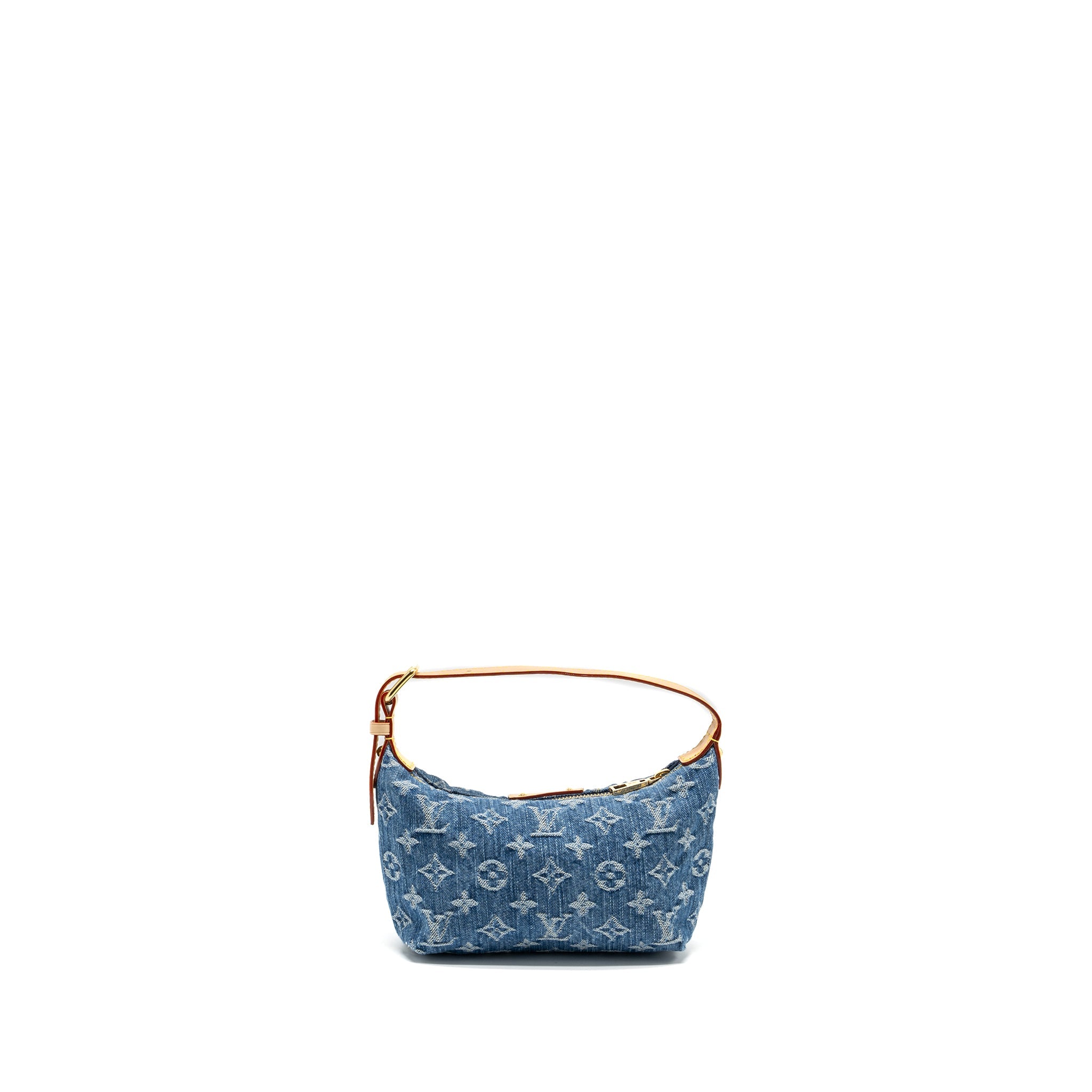 AAA Replica Louis Vuitton LV HILLS POCHETTE MONOGRAM DENIM BLUE GHW