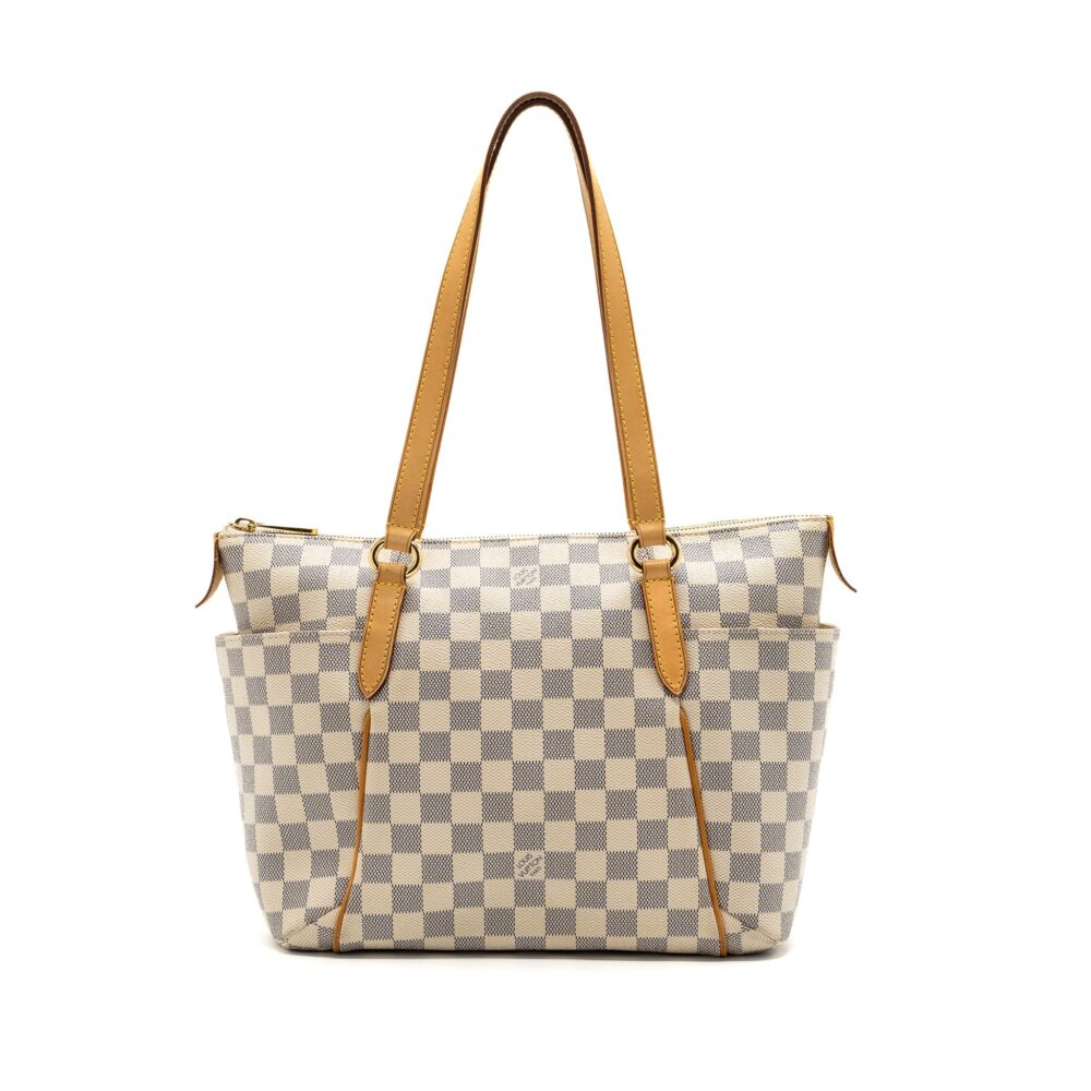 AAA Replica Louis Vuitton LV TOTE BAG DAMIER AZUR GHW