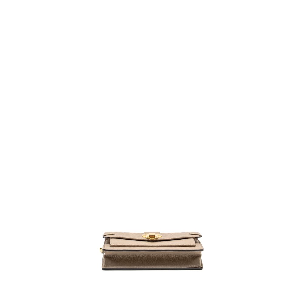 AAA Replica Louis Vuitton LV VAVIN CHAIN WALLET MONOGRAM EMPREINTE GREY GHW