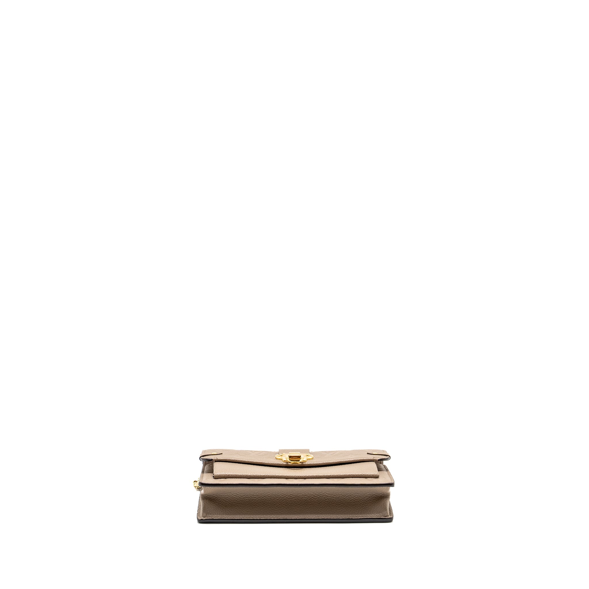 AAA Replica Louis Vuitton LV VAVIN CHAIN WALLET MONOGRAM EMPREINTE GREY GHW