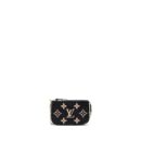 AAA Replica Louis Vuitton LV MINI POCHETTE ACCESSORIES MONOGRAM EMPREINTE BLACK/ BEIGE GHW