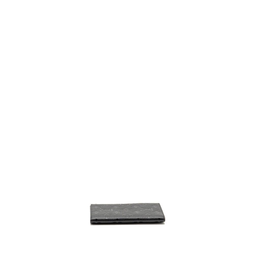AAA Replica Louis Vuitton LV PASSPORT COVER MONOGRAM EMPREINTE LEATHER BLACK