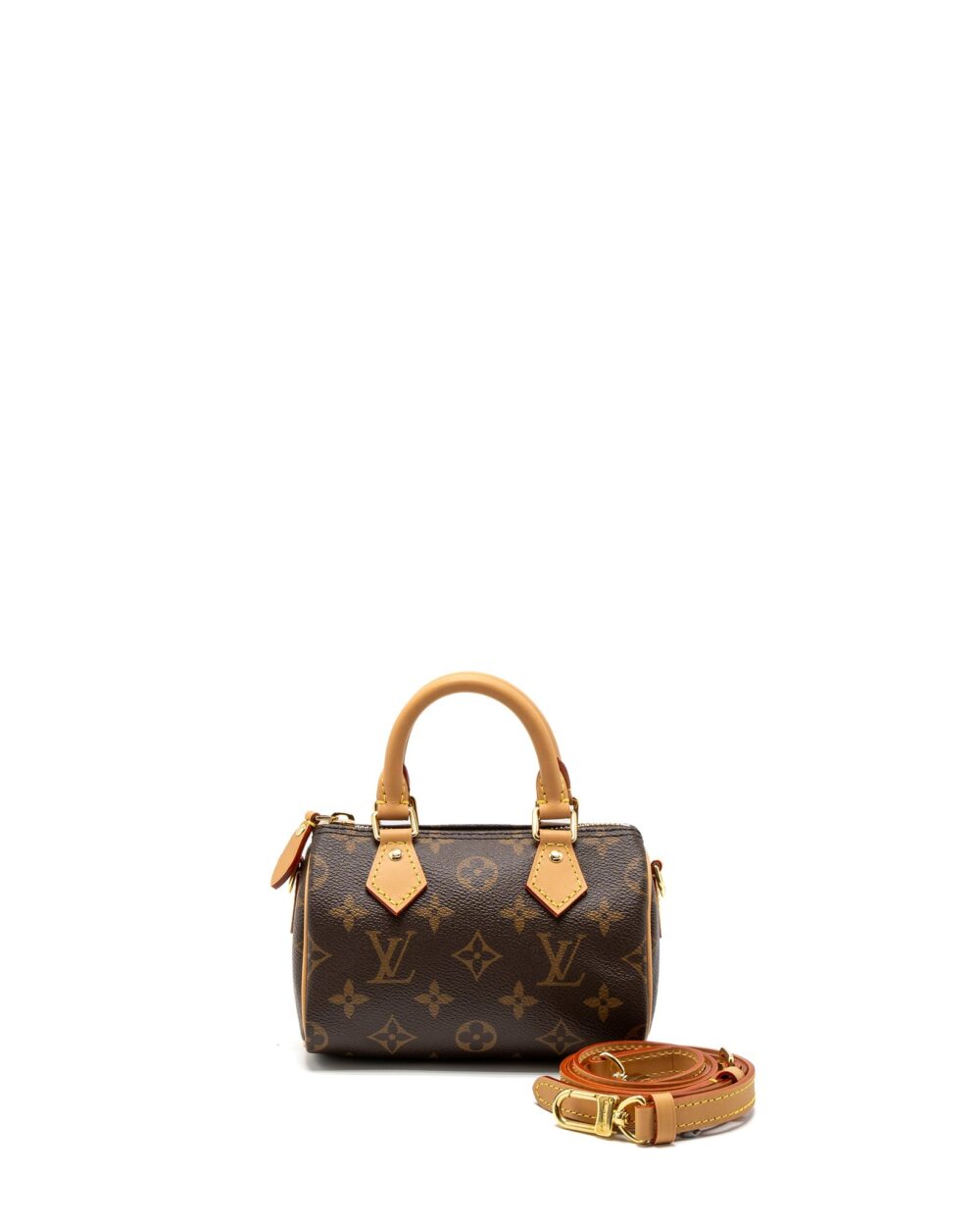 AAA Replica Louis Vuitton LV NANO SPEEDY MONOGRAM CANVAS GHW (NEW VERSION)