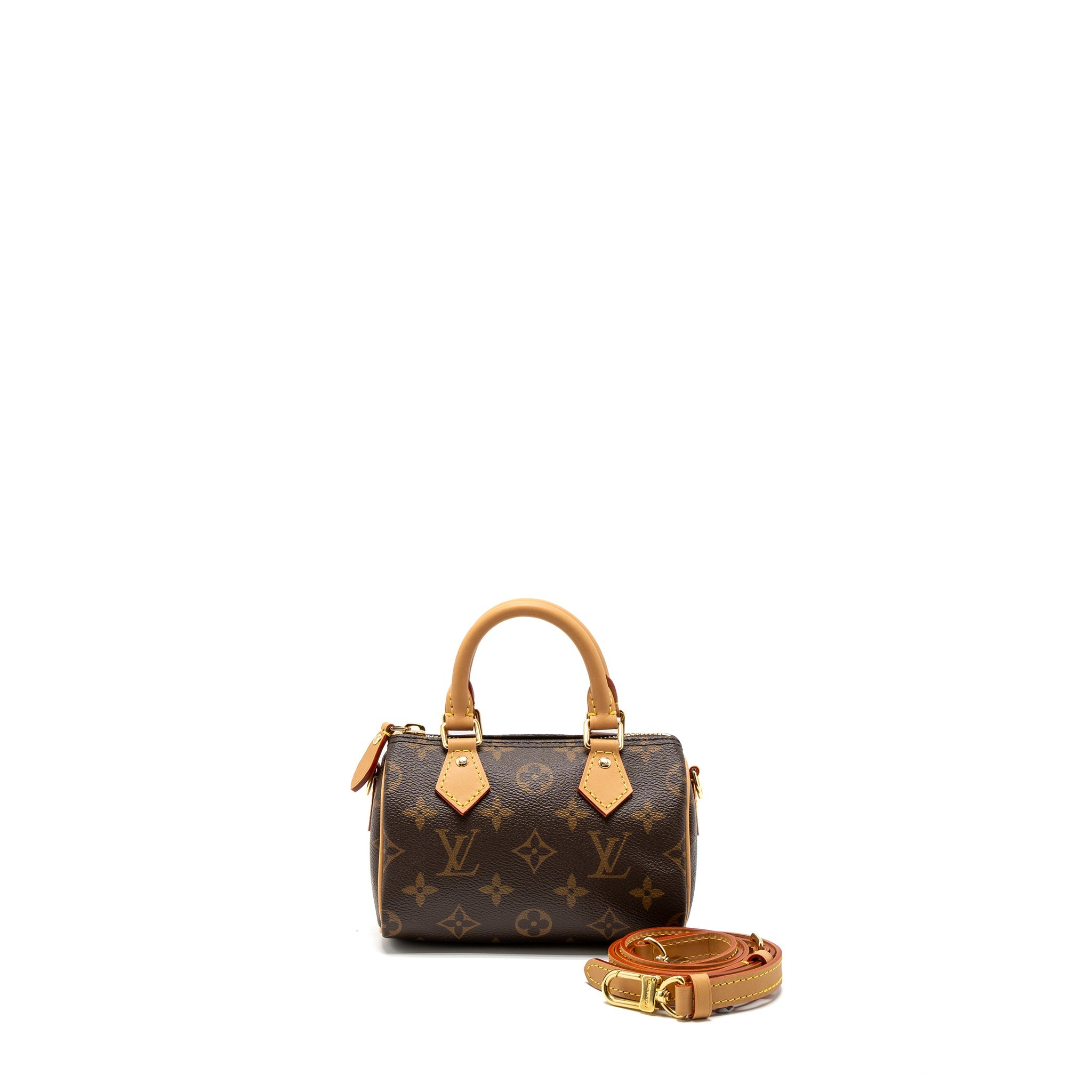 AAA Replica Louis Vuitton LV NANO SPEEDY MONOGRAM CANVAS GHW (NEW VERSION)
