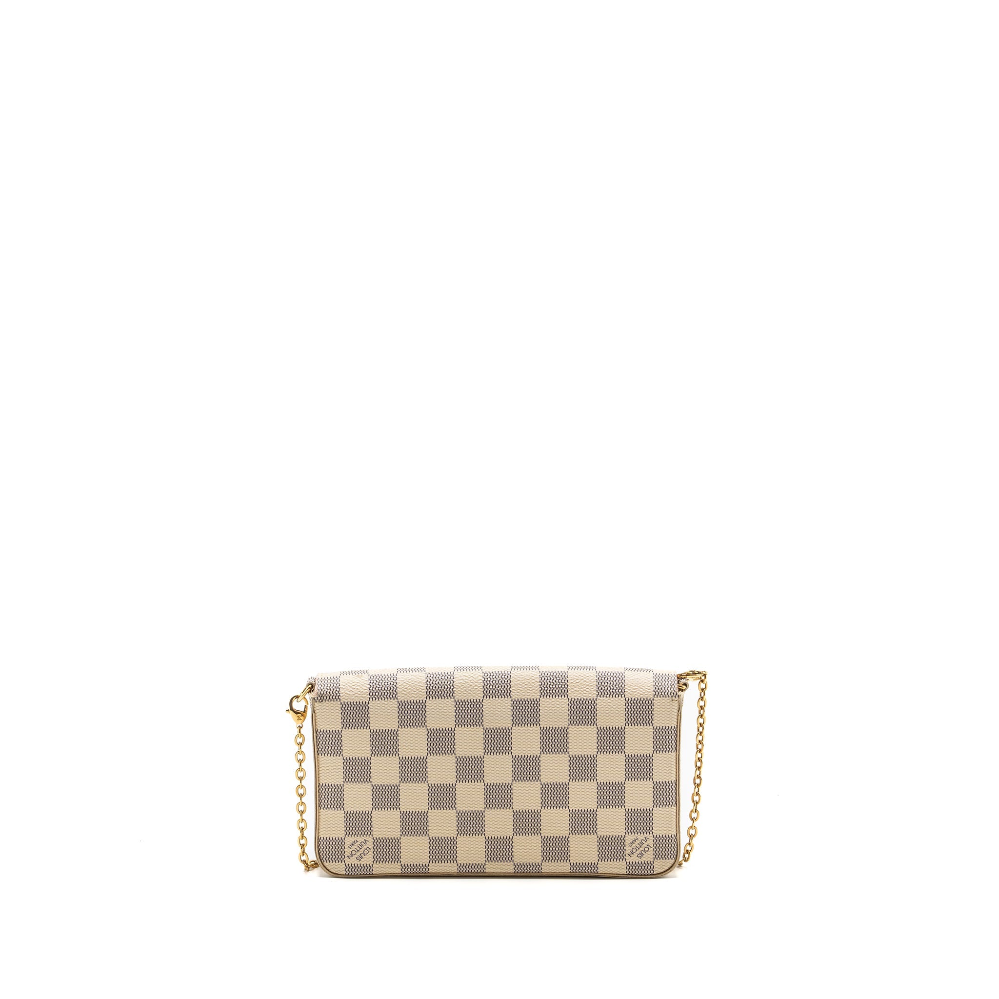 AAA Replica Louis Vuitton LV FELICIE POCHETTE DAMIER AZUR CANVAS GHW