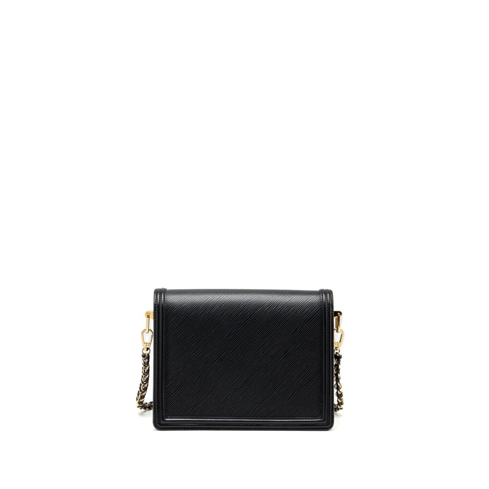 AAA Replica Louis Vuitton LV DAUPHINE MM EPI BLACK GHW