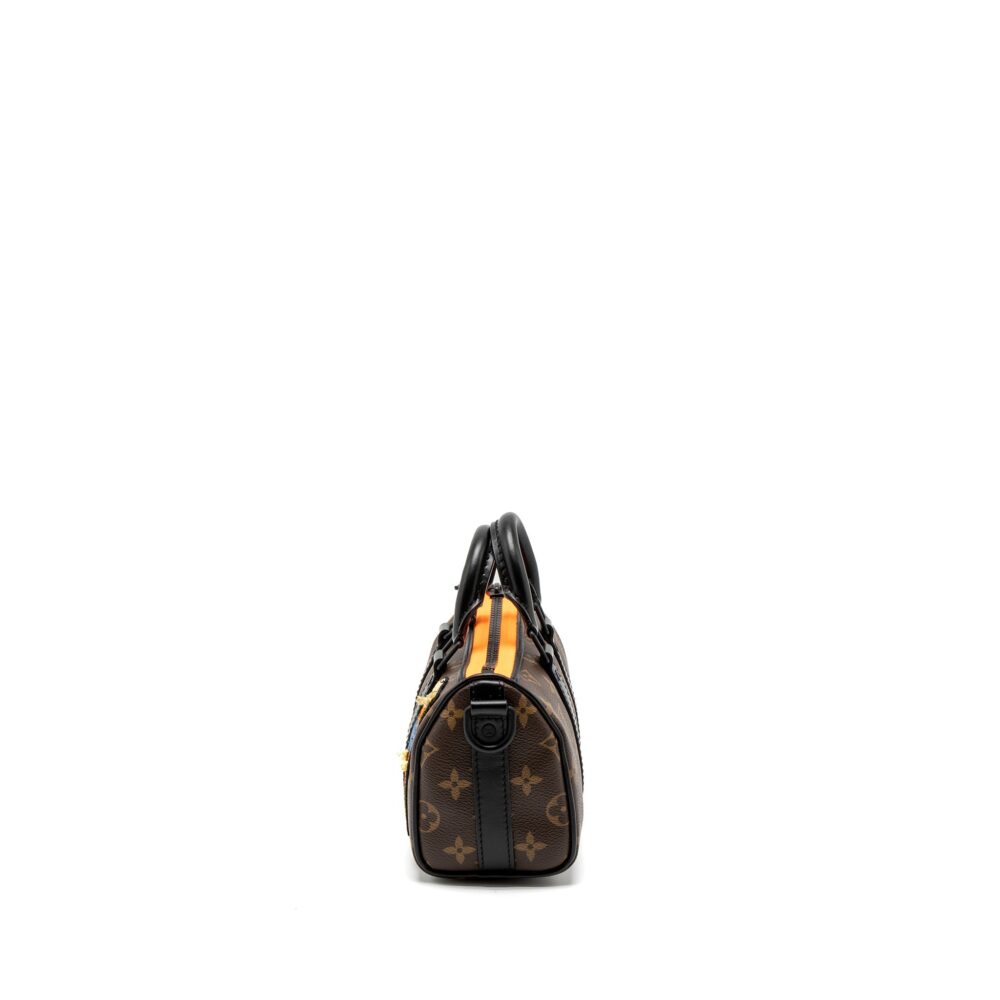 AAA Replica Louis Vuitton LV KEEPALL XS ZOOM WITH FRIENDS MONOGRAM CANVAS BLACK HARDWARE (NEW VERSION)