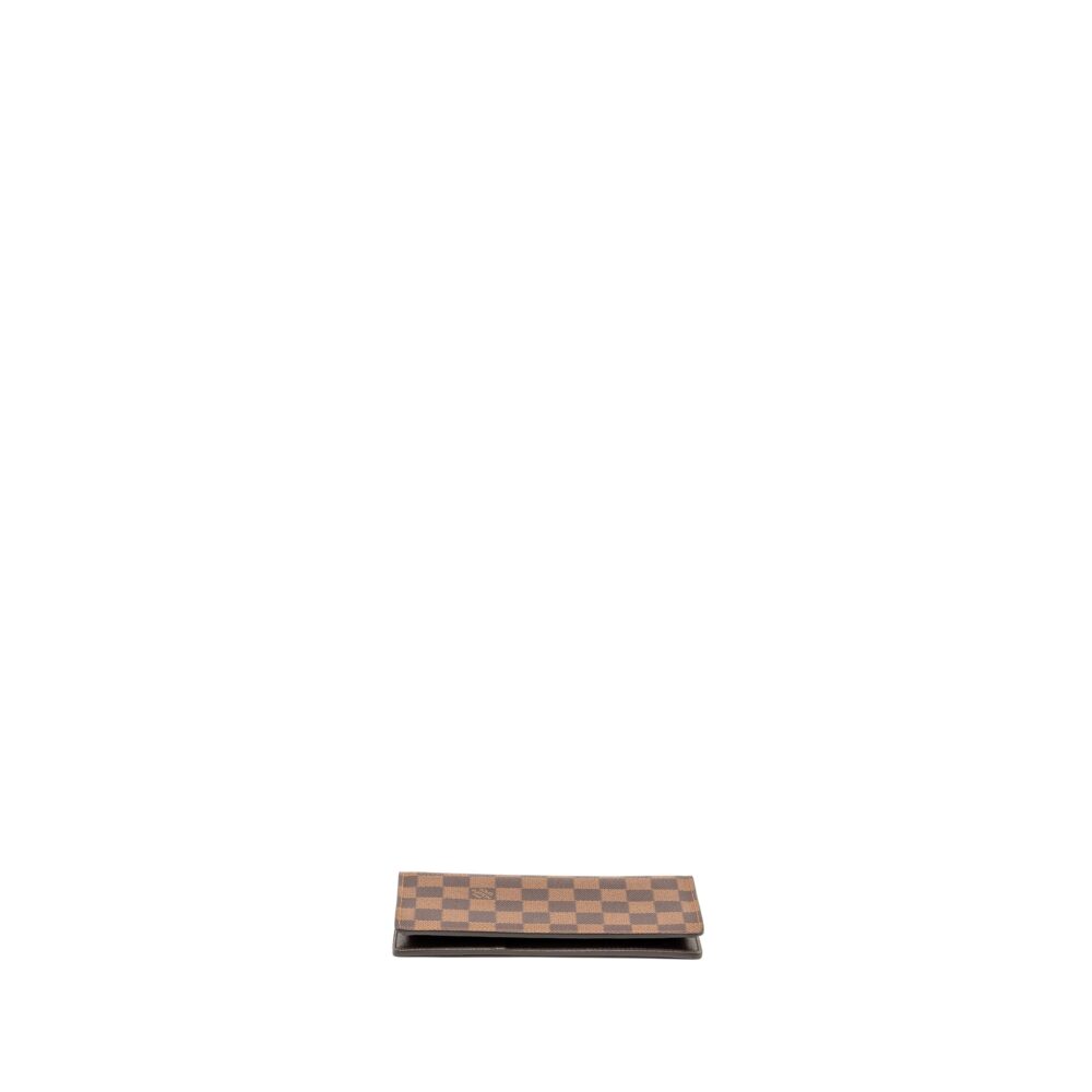 AAA Replica Louis Vuitton LV BRAZZA LONG WALLET DAMIER EBENE CANVAS GHW
