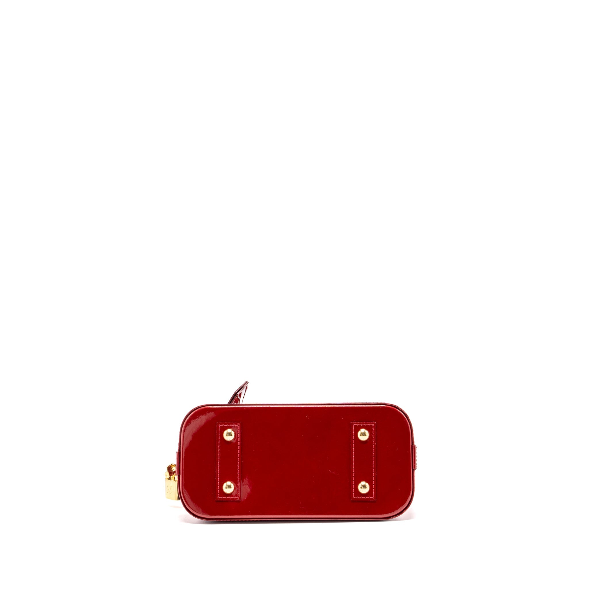 AAA Replica Louis Vuitton LV ALMA BB PATENT RED GHW