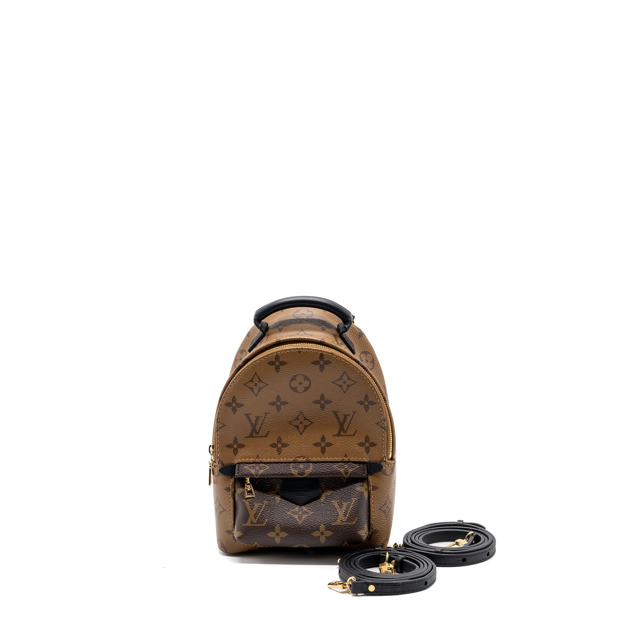 AAA Replica Louis Vuitton LV PALM SPRING MINI BACKPACK REVERSE MONOGRAM CANVAS GHW