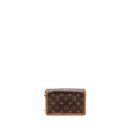 AAA Replica Louis Vuitton LV DAUPHINE CHAIN WALLET MONOGRAM REVERSE CANVAS GHW