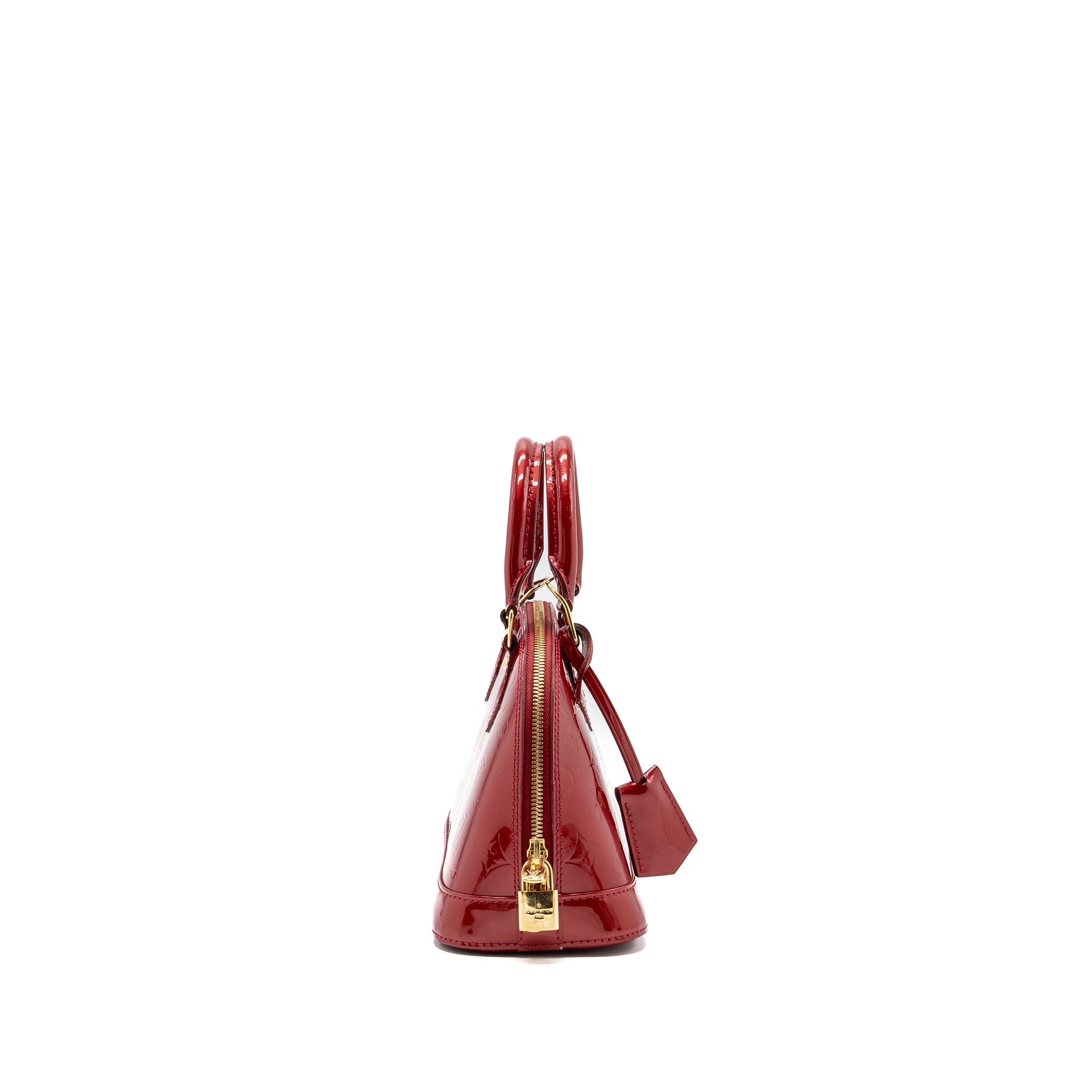 AAA Replica Louis Vuitton LV ALMA BB PATENT RED GHW