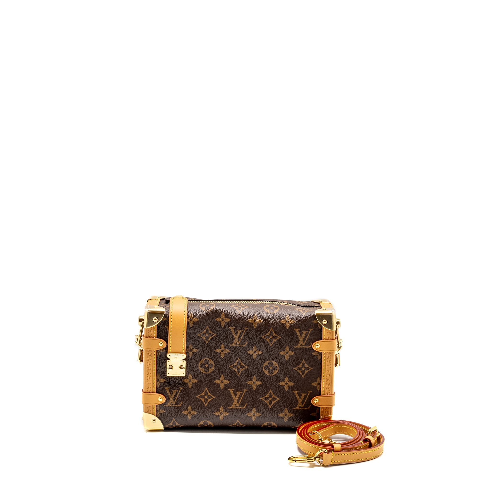 AAA Replica Louis Vuitton LV SIDE TRUNK MM MONOGRAM CANVAS GHW