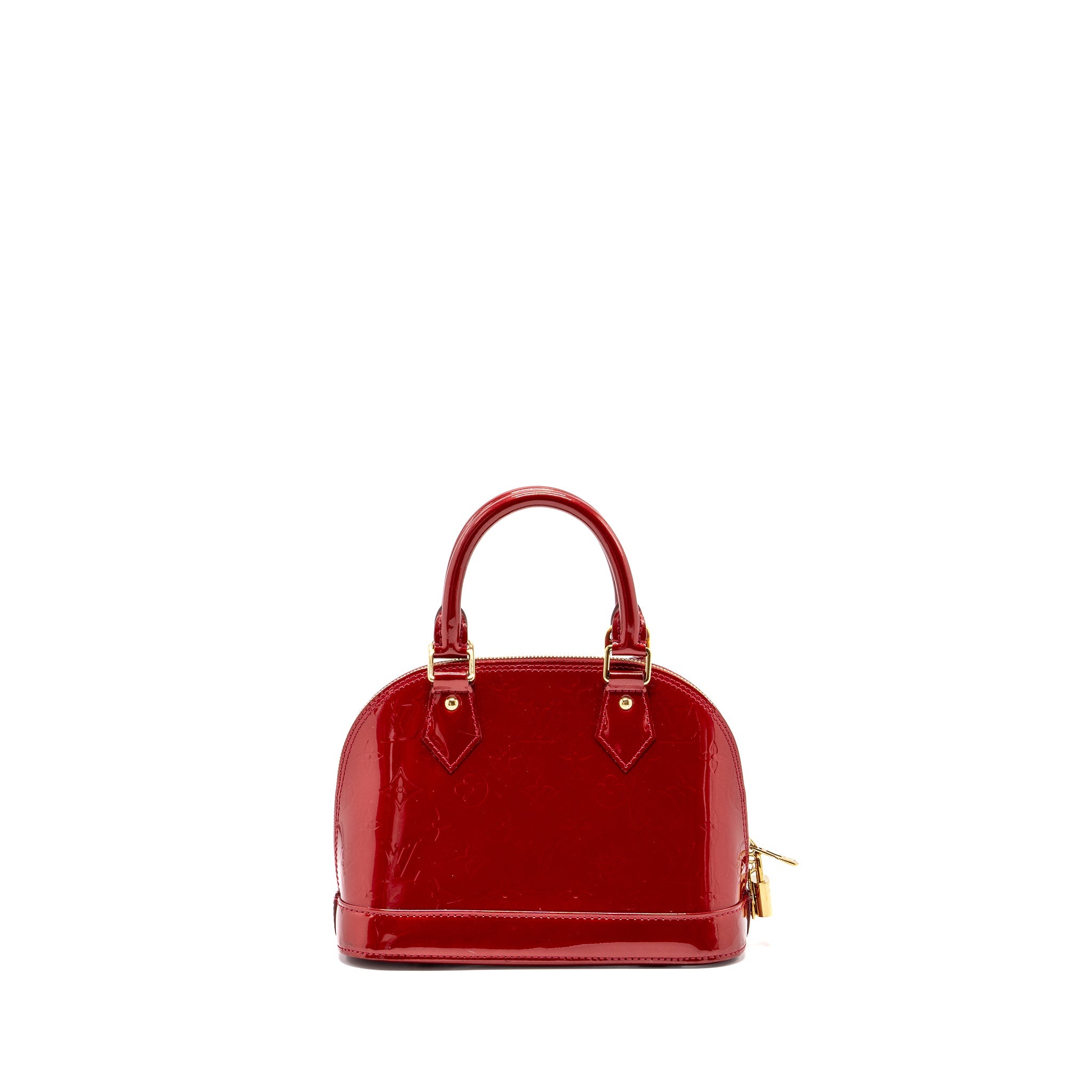 AAA Replica Louis Vuitton LV ALMA BB PATENT RED GHW