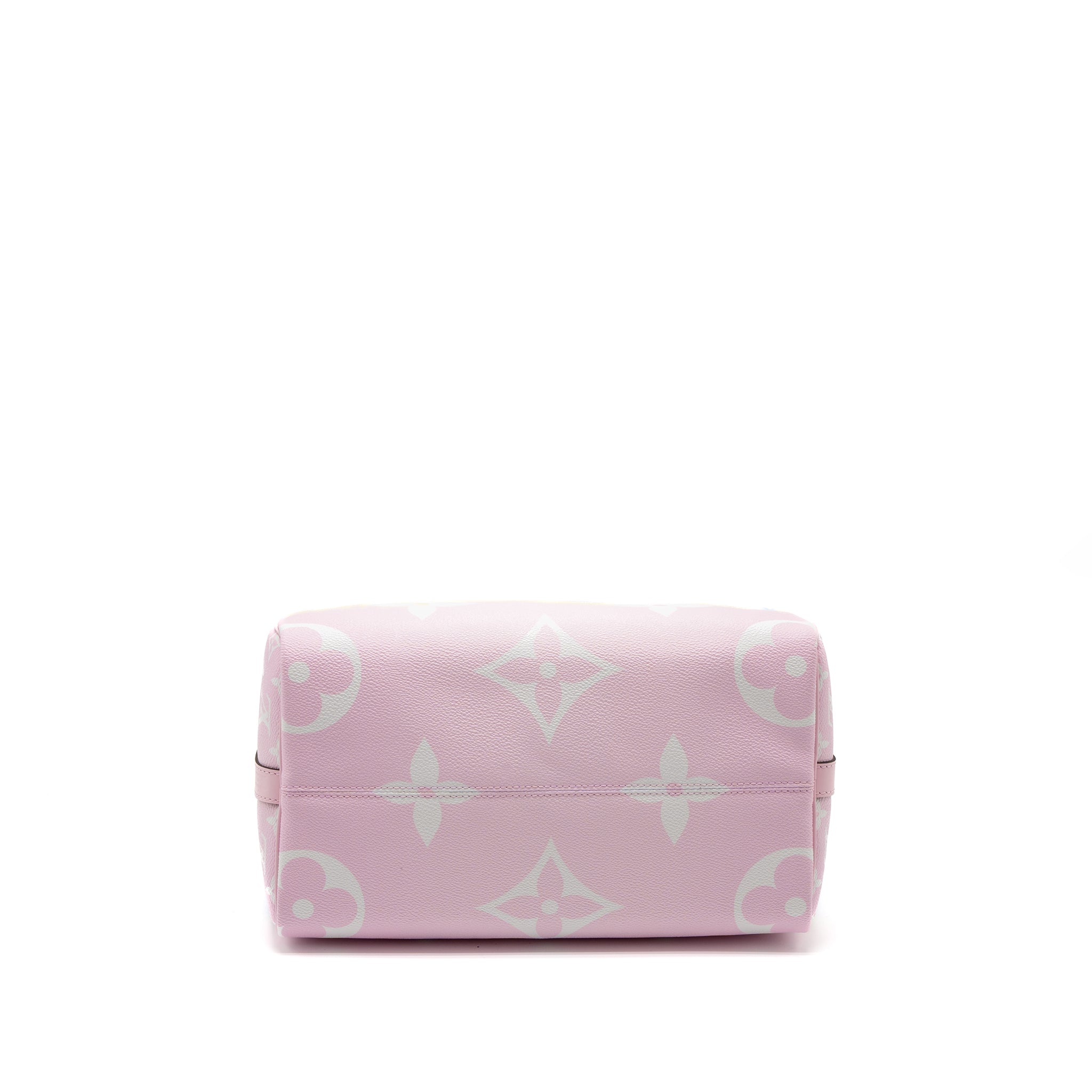 AAA Replica Louis Vuitton LV SPEEDY BANDOULIERE 30 MONOGRAM ESCAL GIANT CANVAS PASTEL PINK SHW