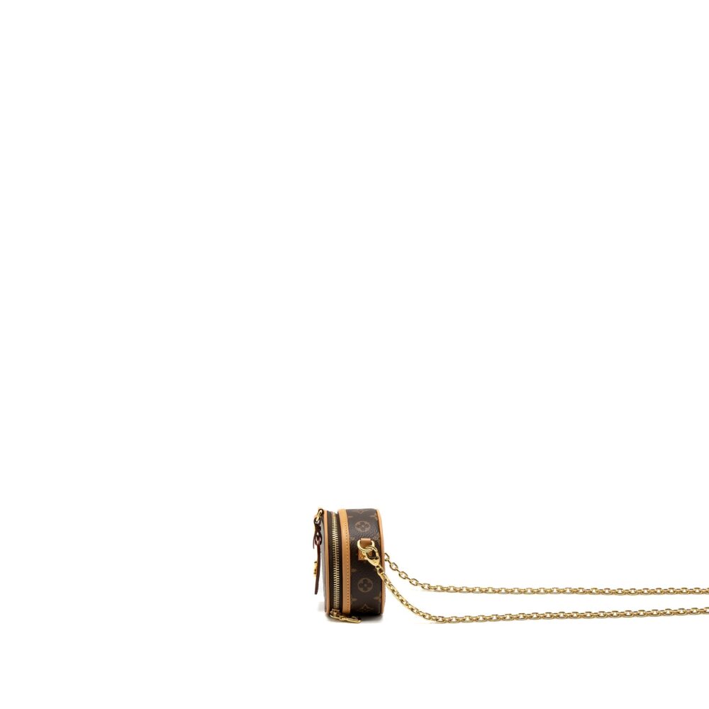 AAA Replica Louis Vuitton LV BOITE CHAPEAU MINI CHAIN BAG MONOGRAM CANVAS GHW