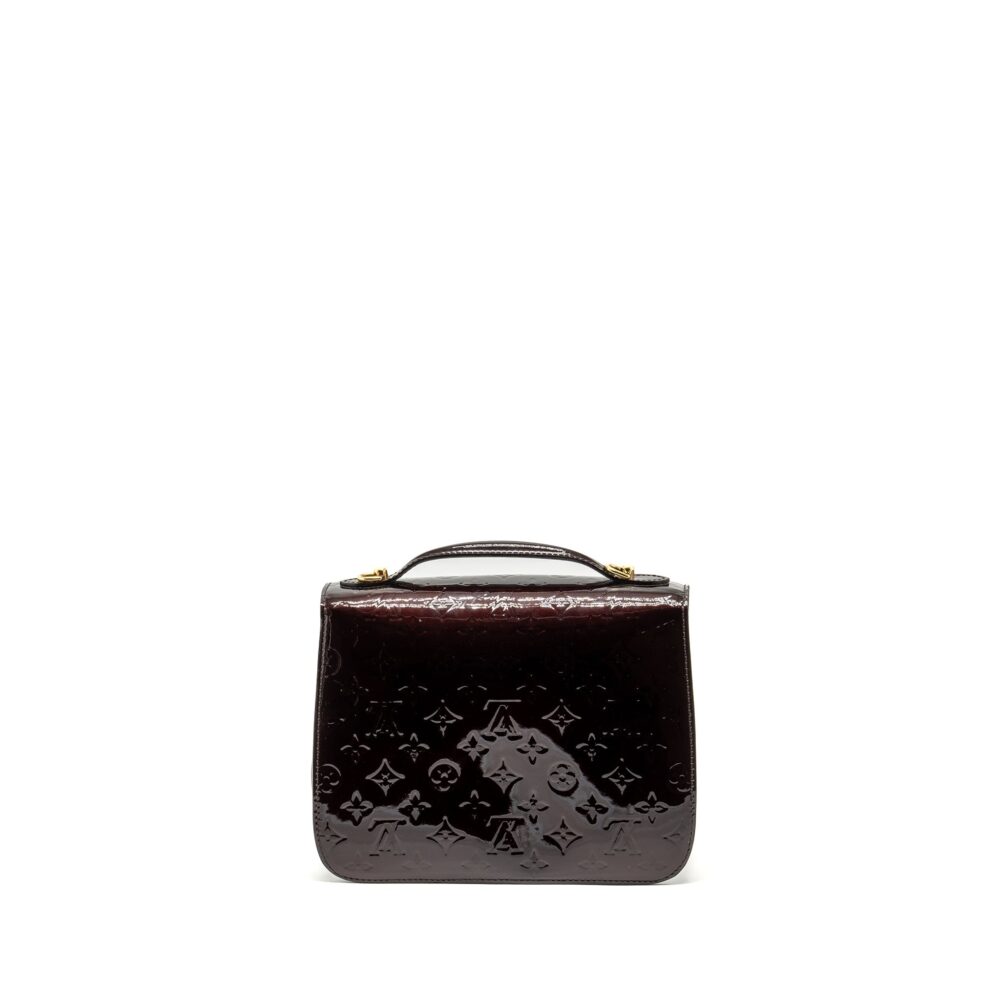 AAA Replica Louis Vuitton LV MIRANDA BAG MONOGRAM VERNIS AMARANTE GHW