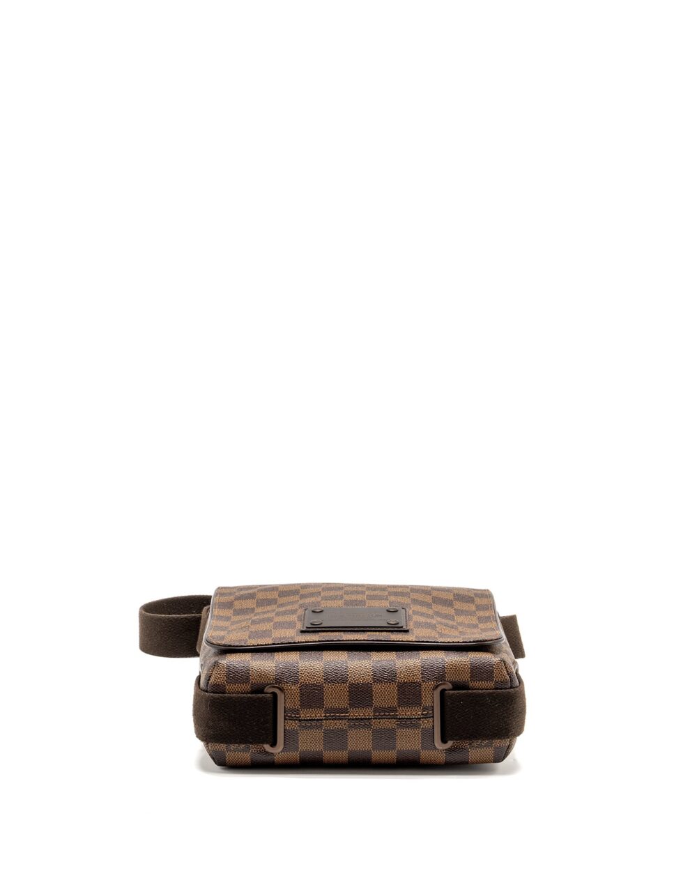 AAA Replica Louis Vuitton LV BROOKLYN PM MESSENGER BAG DAMIER EBENE CANVAS BROWN HARDWARE
