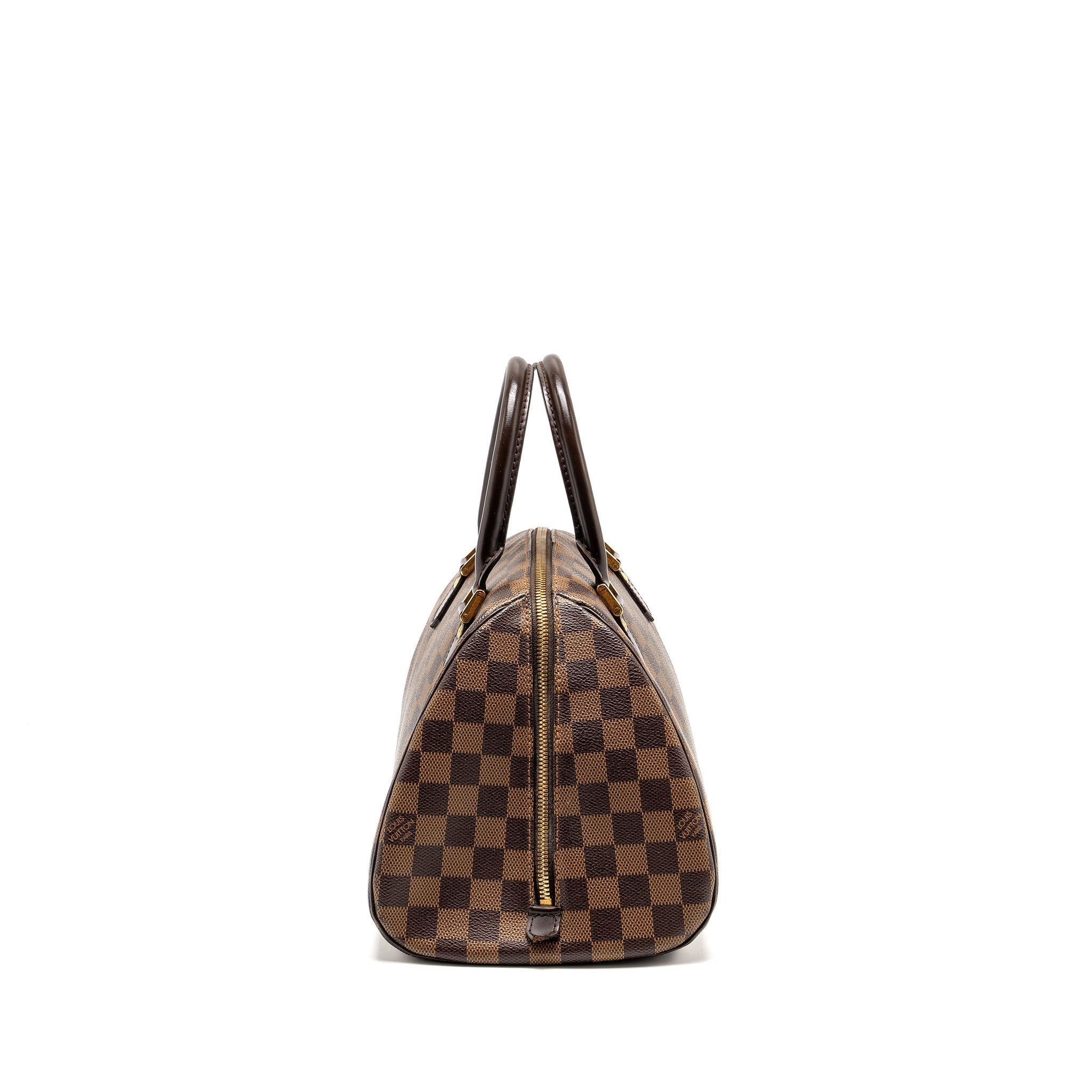 AAA Replica Louis Vuitton LV RIBERA MM TOTE DAMIER EBENE CANVAS GHW