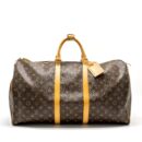 AAA Replica Louis Vuitton LV KEEPALL 55 MONOGRAM CANVAS GHW