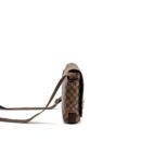 AAA Replica Louis Vuitton LV BROOKLYN PM MESSENGER BAG DAMIER EBENE CANVAS BROWN HARDWARE