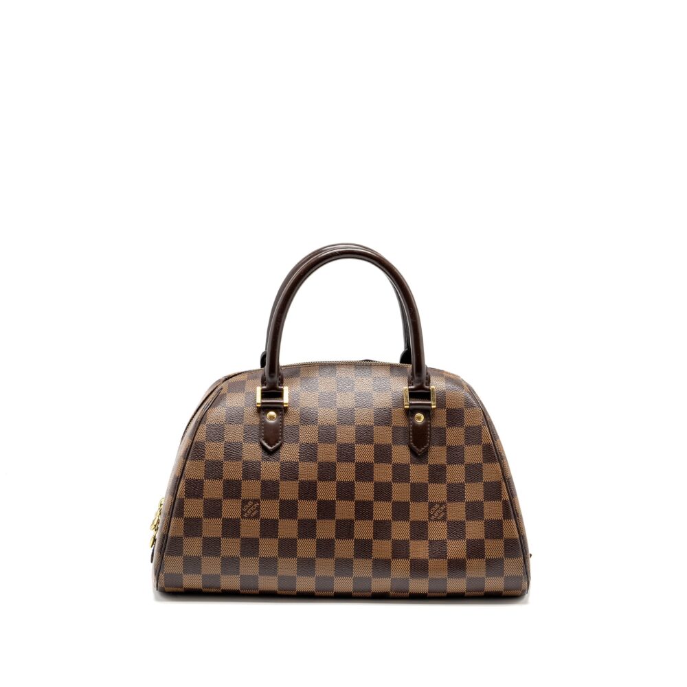 AAA Replica Louis Vuitton LV RIBERA MM TOTE DAMIER EBENE CANVAS GHW