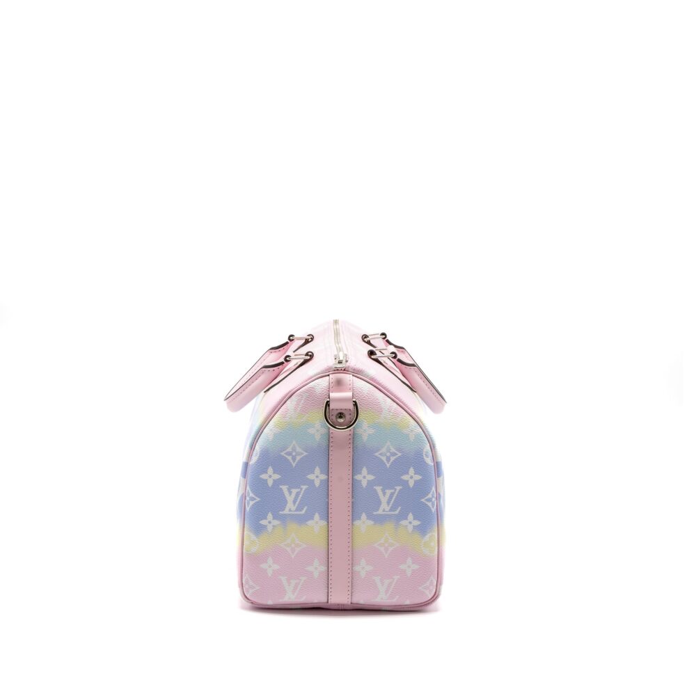 AAA Replica Louis Vuitton LV SPEEDY BANDOULIERE 30 MONOGRAM ESCAL GIANT CANVAS PASTEL PINK SHW