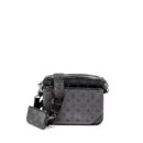 AAA Replica Louis Vuitton LV TRIO MESSANGER MONOGRAM ECLIPSE CANVAS BLACK/GREY WITH BLACK HARDWARE
