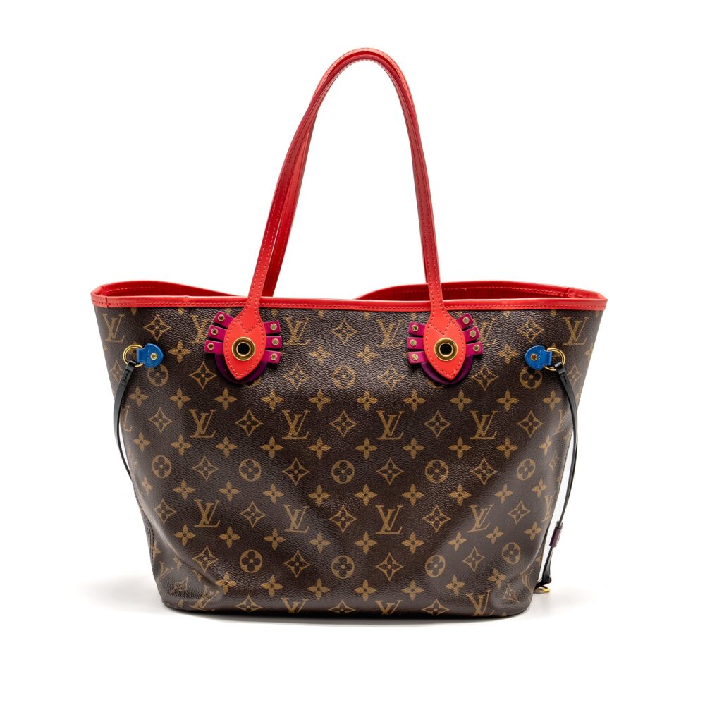 AAA Replica Louis Vuitton LV NEVERFULL MM TOTEM LIMITED EDITION MONOGRAM CANVAS MULITCOLOUR GHW