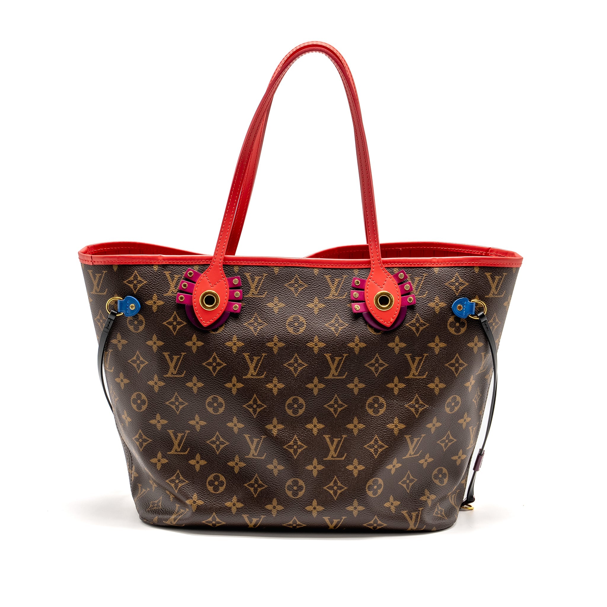 AAA Replica Louis Vuitton LV NEVERFULL MM TOTEM LIMITED EDITION MONOGRAM CANVAS MULITCOLOUR GHW