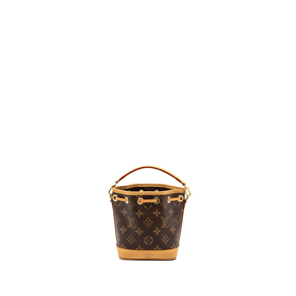 AAA Replica Louis Vuitton LV NANO NOE MONOGRAM CANVAS GHW