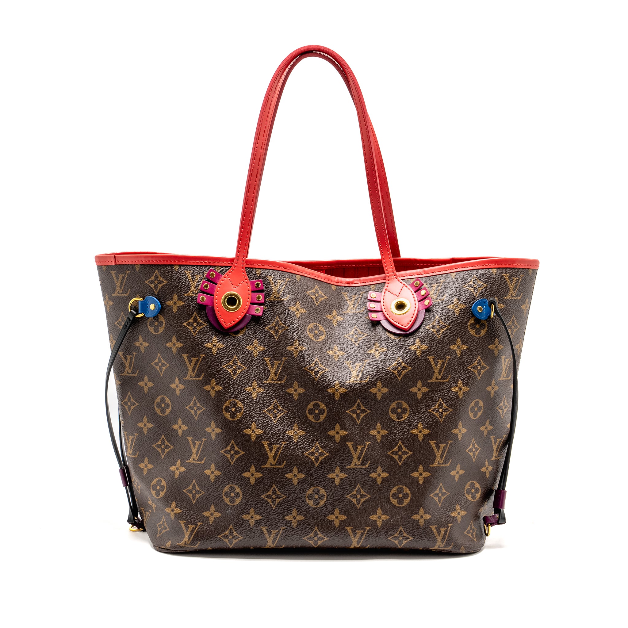 AAA Replica Louis Vuitton LV NEVERFULL MM TOTEM LIMITED EDITION MONOGRAM CANVAS MULITCOLOUR GHW