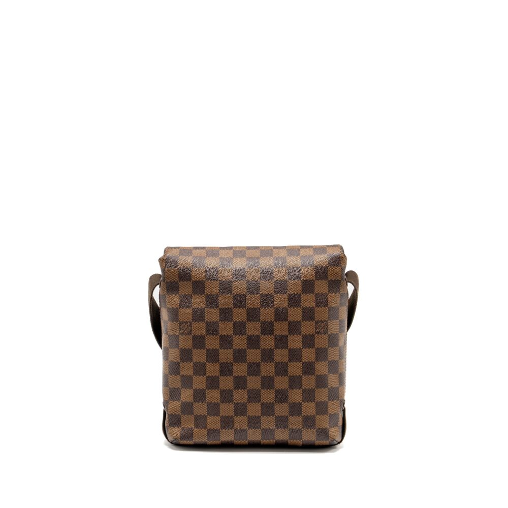 AAA Replica Louis Vuitton LV BROOKLYN PM MESSENGER BAG DAMIER EBENE CANVAS BROWN HARDWARE