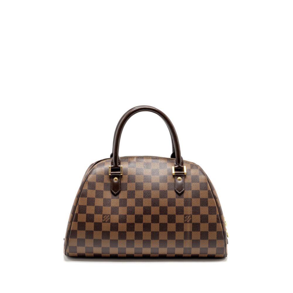 AAA Replica Louis Vuitton LV RIBERA MM TOTE DAMIER EBENE CANVAS GHW