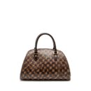 AAA Replica Louis Vuitton LV RIBERA MM TOTE DAMIER EBENE CANVAS GHW