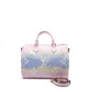 AAA Replica Louis Vuitton LV SPEEDY BANDOULIERE 30 MONOGRAM ESCAL GIANT CANVAS PASTEL PINK SHW