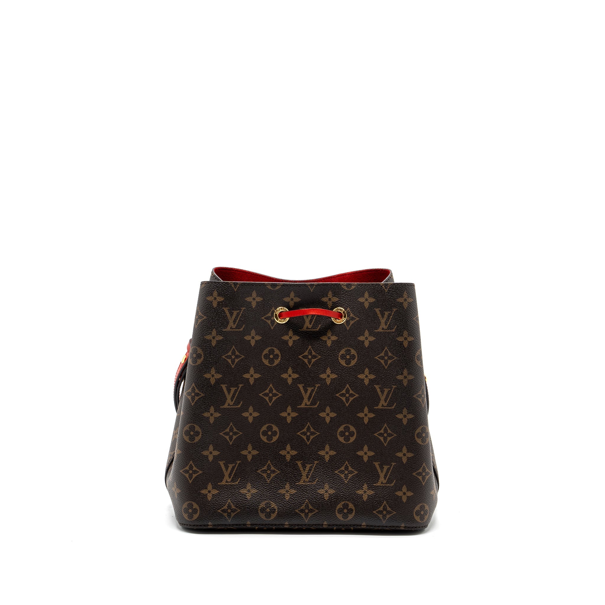 AAA Replica Louis Vuitton LV NEONOE MONOGRAM CANVAS / RED GHW