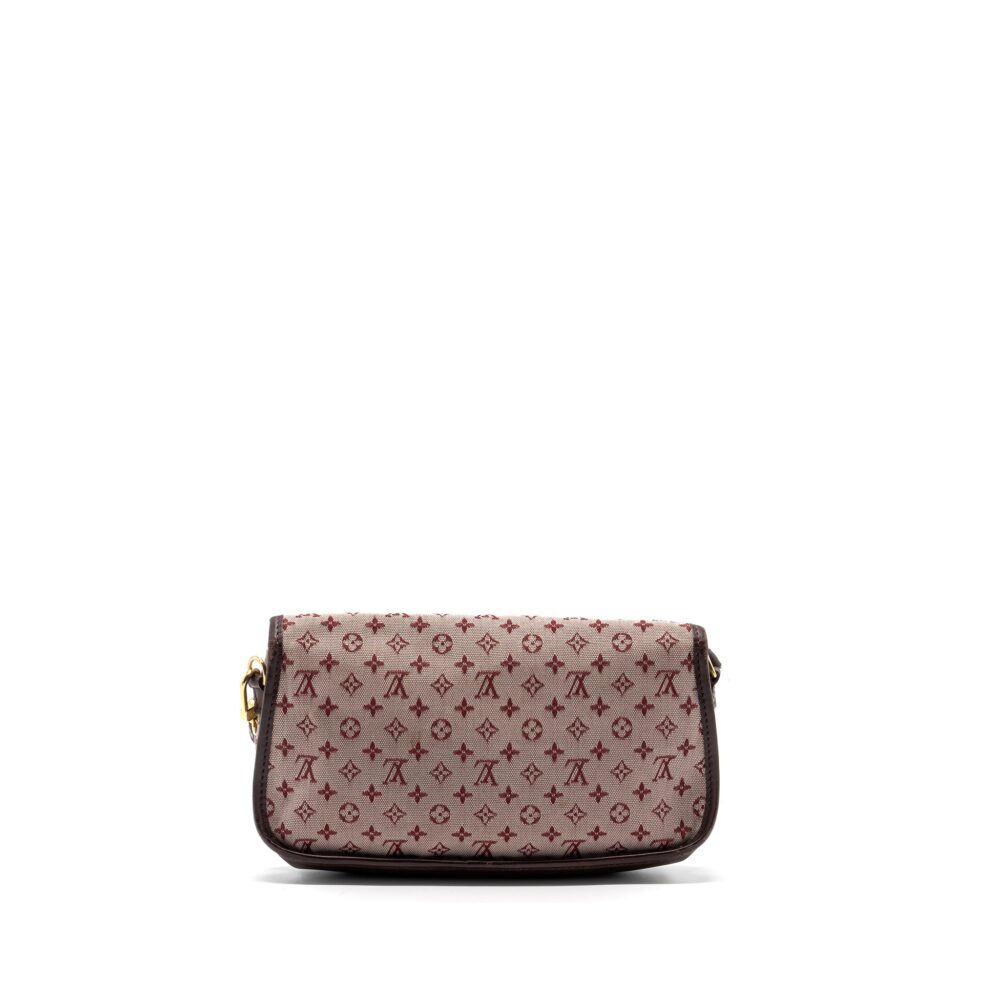 AAA Replica Louis Vuitton LV VINTAGE FLAP SHOULDER BAG FABRIC / LEATHER DARK PINK GHW