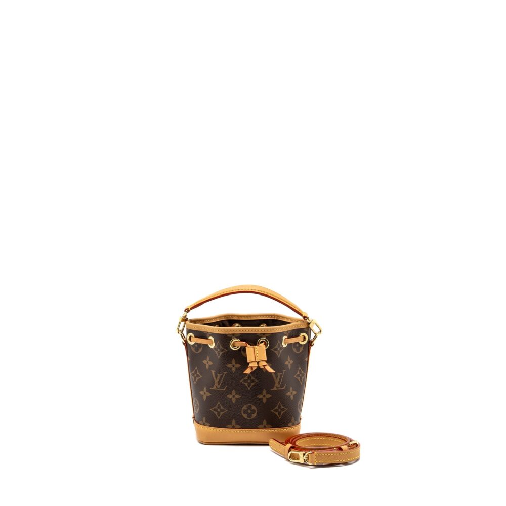 AAA Replica Louis Vuitton LV NANO NOE MONOGRAM CANVAS GHW