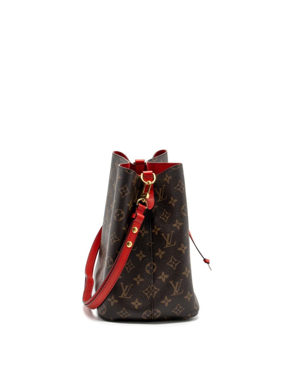 AAA Replica Louis Vuitton LV NEONOE MONOGRAM CANVAS / RED GHW
