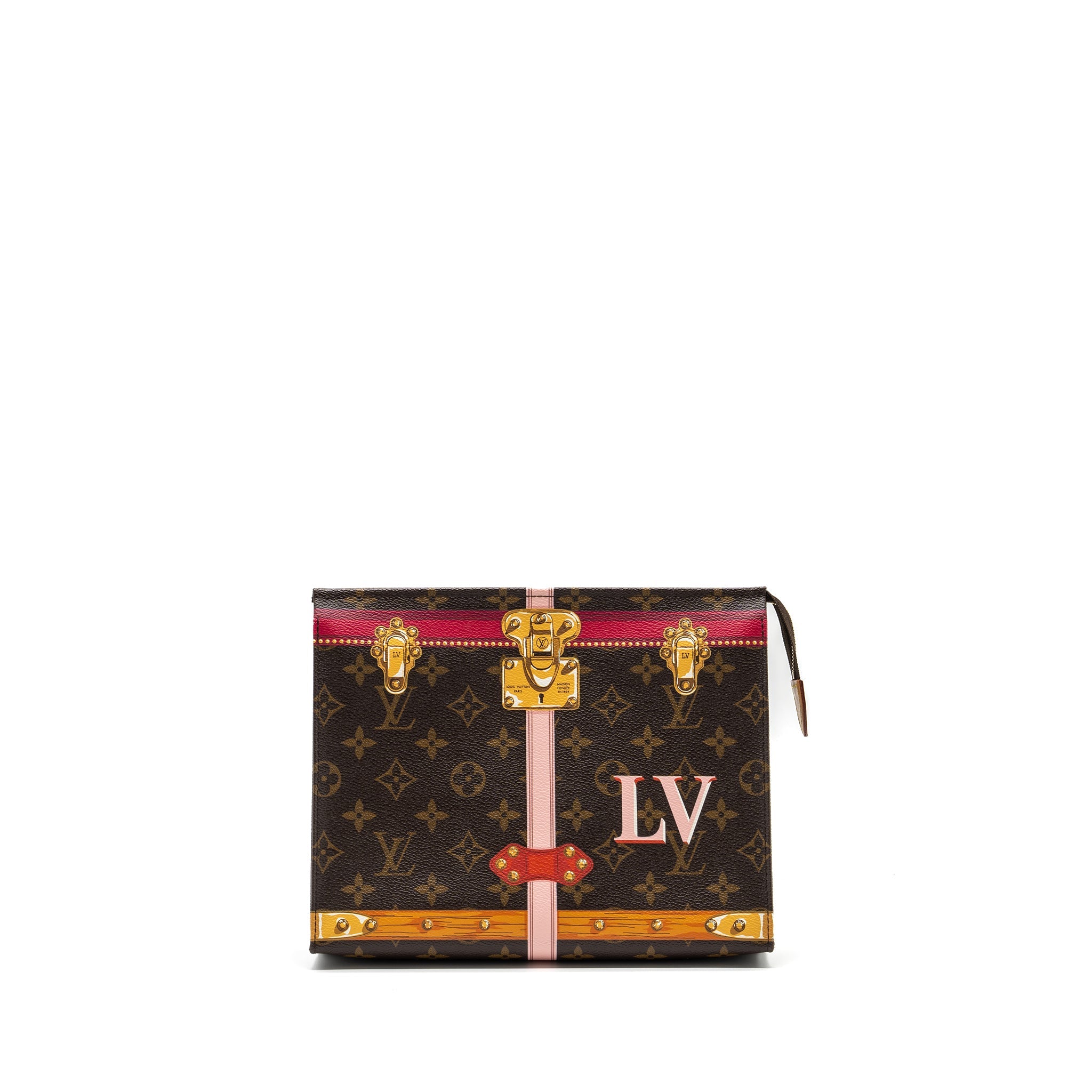 AAA Replica Louis Vuitton LV TOILETRY POCHETTE 26 LIMITED EDITION MONOGRAM CANVAS GHW