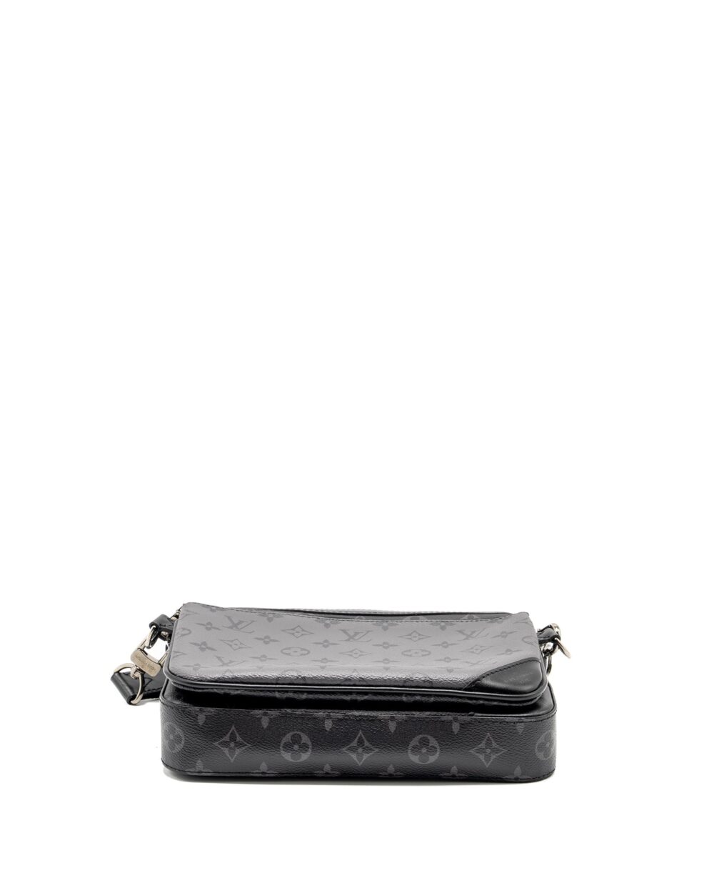 AAA Replica Louis Vuitton LV TRIO MESSANGER MONOGRAM ECLIPSE CANVAS BLACK/GREY WITH BLACK HARDWARE