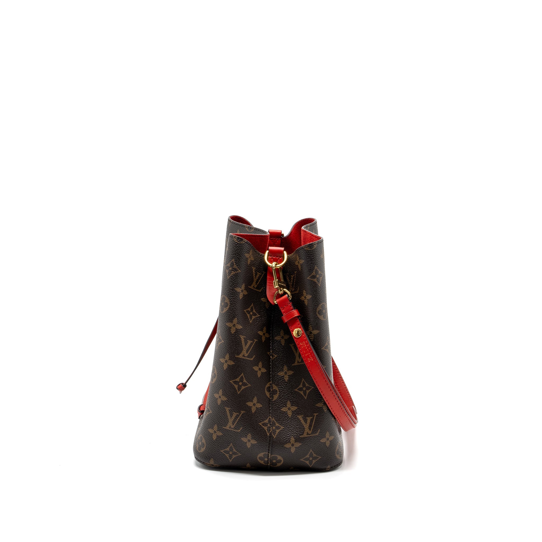 AAA Replica Louis Vuitton LV NEONOE MONOGRAM CANVAS / RED GHW